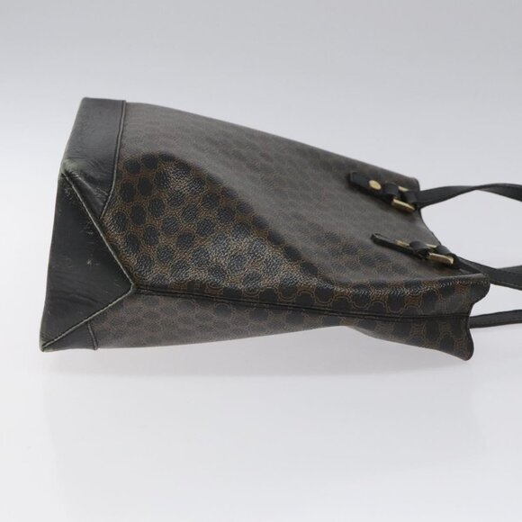 CELINE Macadam Canvas Tote Bag PVC Leather Black Auth BD844 - Picture 6 of 16